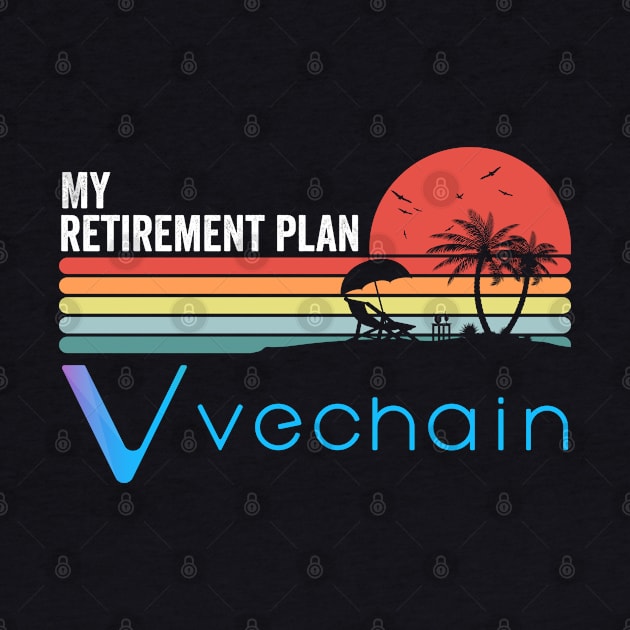 Vintage Vechain VET Coin My Retirement Plan Crypto Token Cryptocurrency Wallet Birthday Gift For Men Women by Thingking About